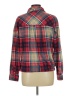 Polly & Esther Plaid Red Long Sleeve Blouse Size L - photo 2