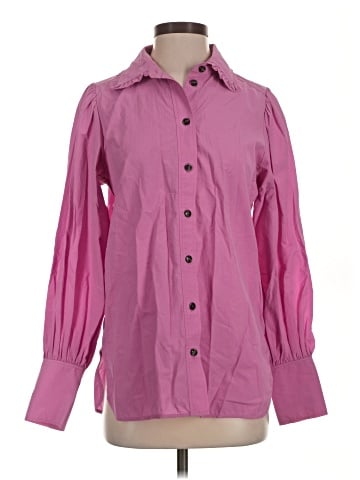 Ganni Long Sleeve Blouse (view 1)