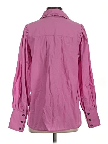 Ganni Long Sleeve Blouse (view 2)