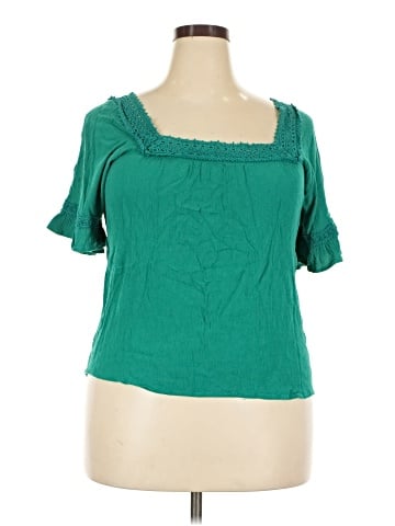 Maurices Short Sleeve Blouse (view 1)