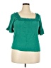 Maurices 100% Rayon Teal Short Sleeve Blouse Size XXL - photo 1