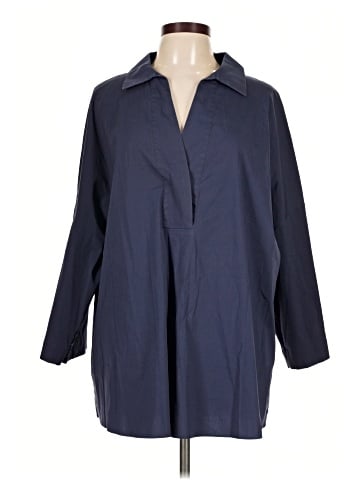 Lafayette 148 New York 3/4 Sleeve Button-Down Shirt (view 1)