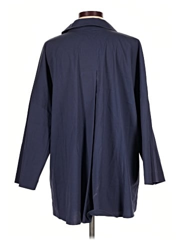 Lafayette 148 New York 3/4 Sleeve Button-Down Shirt (view 2)