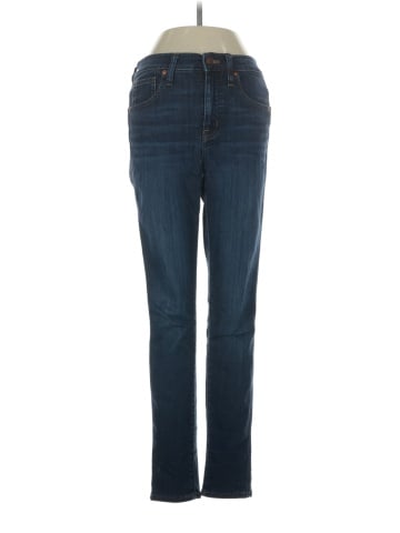 Madewell 10" High-Rise Skinny Jeans in Woodland Wash: TENCEL&trade; Denim Edition (view 1)