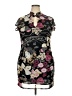 Dorothy Perkins 100% Polyester Print Black Cocktail Dress Size 18 - photo 1