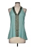 MM Couture Teal Sleeveless Blouse Size M - photo 1