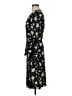 Ann Taylor Floral Black Casual Dress Size 8 - photo 5