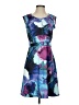 Title Nine Print Blue Cocktail Dress Size S - photo 1