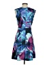 Title Nine Print Blue Cocktail Dress Size S - photo 2