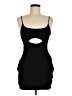 Aqua Solid Black Cocktail Dress Size M - photo 1