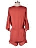 Belle + Sky 100% Polyester Solid Red Romper Size XS - photo 2