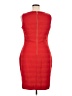 Chaps Solid Red Cocktail Dress Size 14 - photo 2