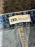 Zara Hearts Blue Denim Shorts Size 4 - photo 3
