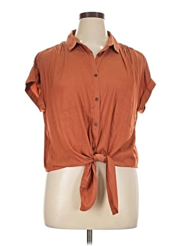 Rose + Olive Short Sleeve Blouse (view 1)