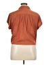 Rose + Olive 100% Polyester Orange Short Sleeve Blouse Size XL - photo 2