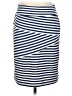J. McLaughlin Stripes Blue Casual Skirt Size XS - photo 1
