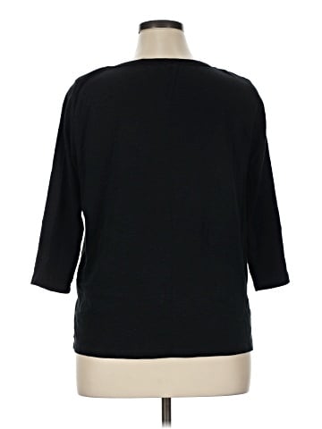 KIRKLAND Signature 3/4 Sleeve T-Shirt (view 2)