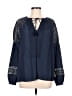 Ramy Brook 100% Polyester Blue Long Sleeve Blouse Size M - photo 1