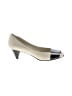 Nine West 100% Leather Color Block Ivory Heels Size 8 1/2 - photo 1