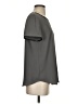 Ann Taylor LOFT Outlet 100% Polyester Gray Short Sleeve Top Size S - photo 4