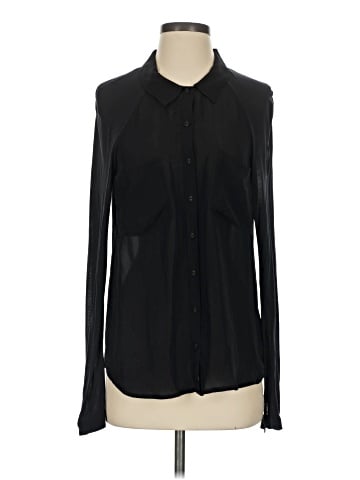 Bella Luxx Long Sleeve Silk Top (view 1)