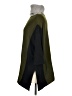 Curio Color Block Green Poncho Size M - photo 5