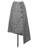 Assorted Brands Plaid Gray Formal Skirt Size S - photo 1