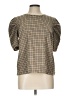 14th & Union Houndstooth Brown Short Sleeve Blouse Size L - photo 1