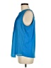 Charter Club 100% Polyester Blue Sleeveless Blouse Size M - photo 5