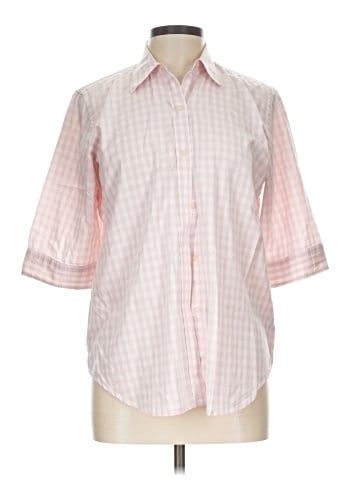 Lauren by Ralph Lauren 3/4 Sleeve Button-Down Shirt (view 1)