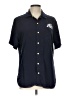 Surfside Supply 100% Viscose Blue Short Sleeve Button-Down Shirt Size L - photo 1
