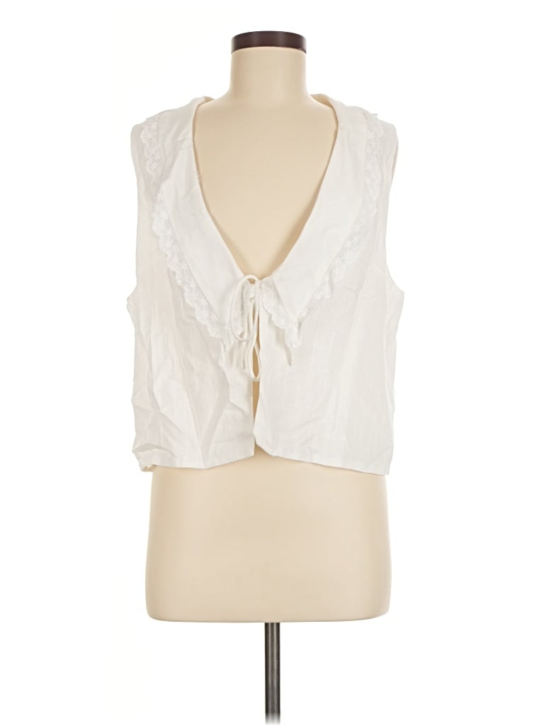 Princess Polly Sleeveless Blouse In Ivory