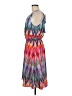 Athleta 100% Polyester Print Pink Casual Dress Size M - photo 5