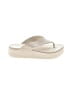 Crocs Ivory Flip Flops Size 7 - photo 1