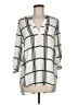 Penelope 100% Polyester Silver 3/4 Sleeve Blouse Size M - photo 1