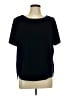 Banana Republic 100% Polyester Black Short Sleeve Top Size L - photo 1