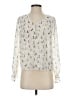 Maison Jules 100% Polyester Ivory Long Sleeve Blouse Size XS - photo 1