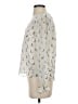 Maison Jules 100% Polyester Ivory Long Sleeve Blouse Size XS - photo 5