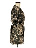 Fire Los Angeles 100% Polyester Black Kimono Size M - photo 4