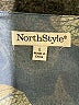 North Style 100% Polyester Blue Long Sleeve Blouse Size L - photo 7