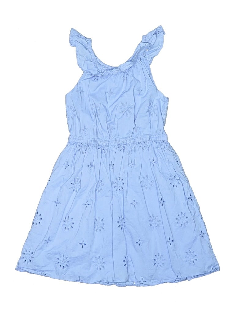Pre-owned Crewcuts Outlet Kids' Dress In Blue