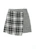 GB Girls Houndstooth White Gray Skirt Size 12 - photo 1