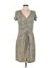 Athleta Animal Print Gray Casual Dress Size L - photo 1