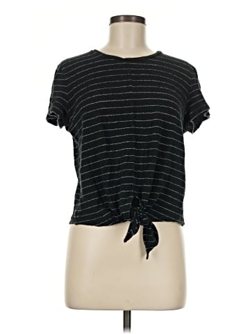 Madewell Modern Tie-Front Top in Stripe (view 1)