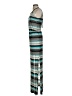 Bisou Bisou 100% Polyester Chevron-herringbone Teal Casual Dress Size 4 - photo 5