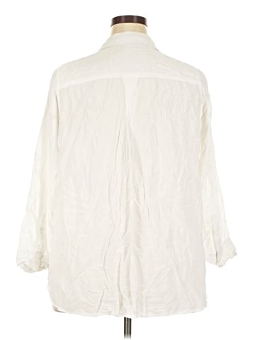 Velvet Heart 3/4 Sleeve Button-Down Shirt (view 2)