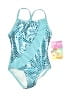 Freestyle Revolution Argyle Blue One Piece Swimsuit Size 4 - photo 1