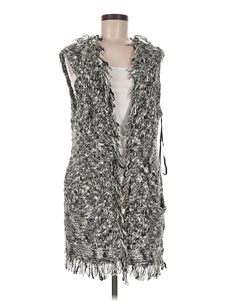 Pre-owned Chico's Sweater Vest In Gray
