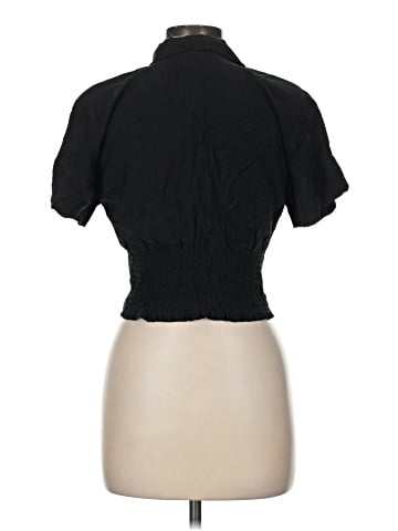 Madewell Drapey Banded-Bottom Button-Down Top (view 2)