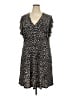 MICHAEL Michael Kors Animal Print Black Casual Dress Size 2X - photo 1